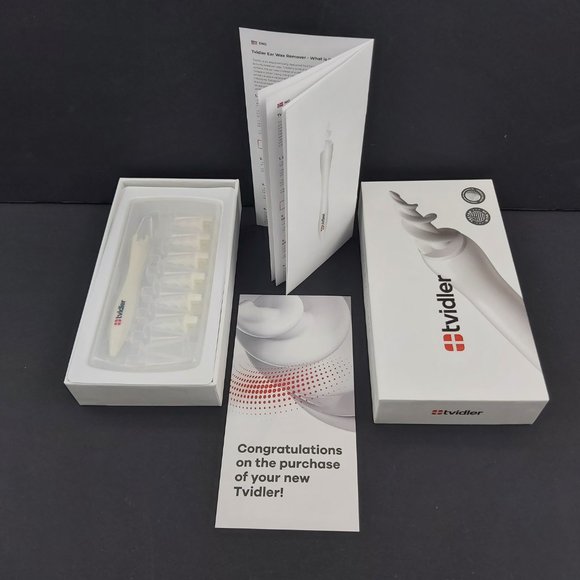 TVIDLER Ear Wax Cleaner Ergonomic with 6 Medical Grade Silicone Tips New in Box - Picture 7 of 11